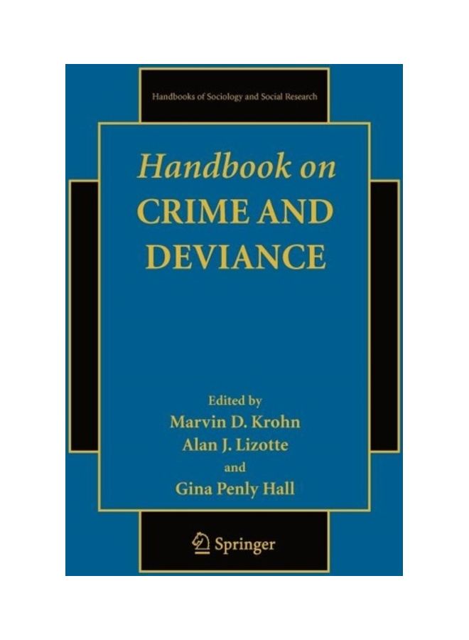 Handbook on Crime and Deviance Paperback English by Marvin D. Krohn - 2011