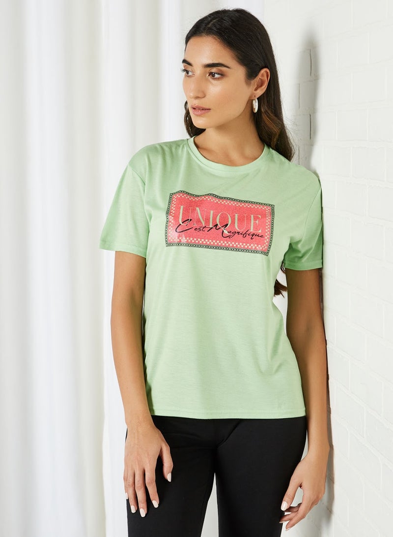 بيسيك إكس إكس تيشيرت بفتحة رقبة مستديرة - Image 1