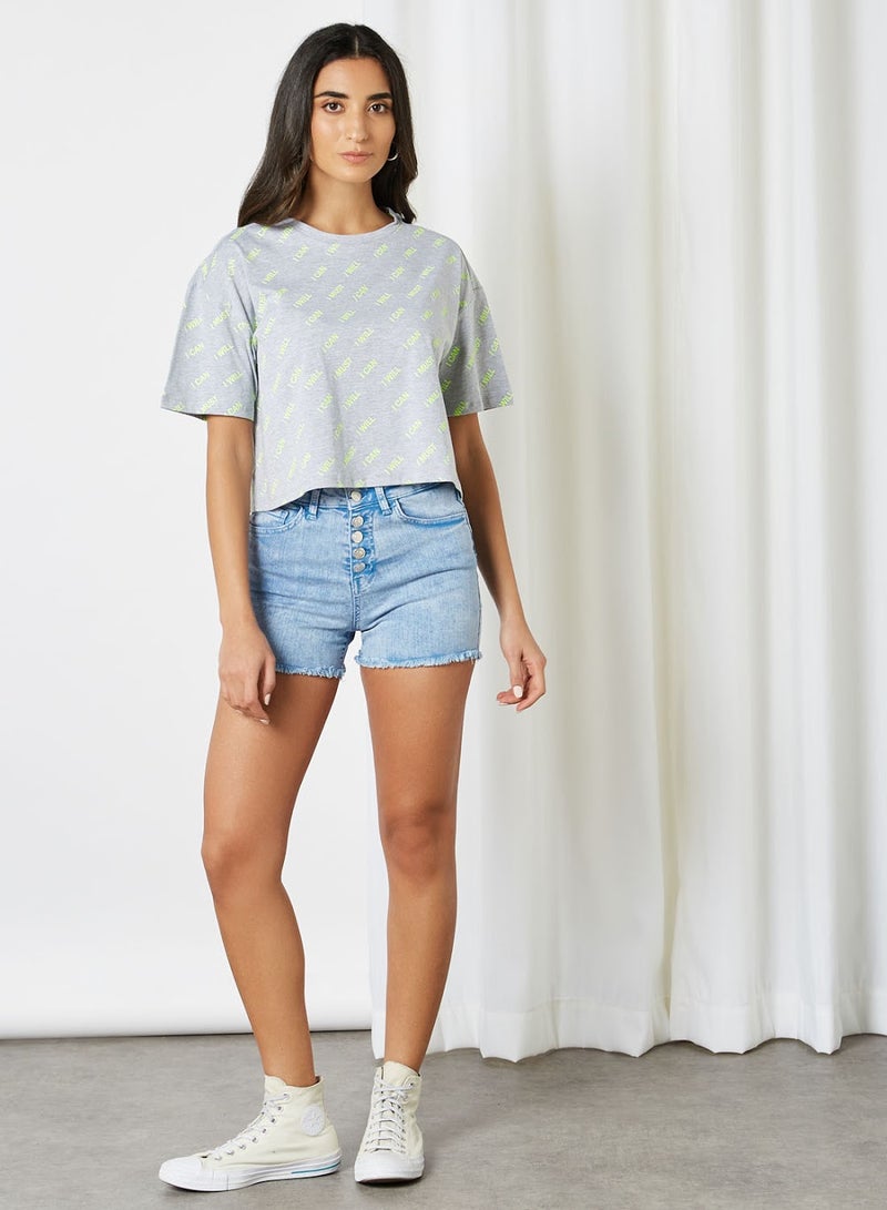 Basicxx - Round Neck T Shirt Grey - Image 1
