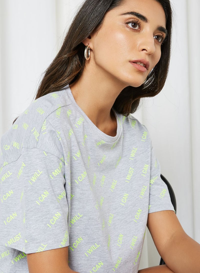 Basicxx - Round Neck T Shirt Grey - Image 1