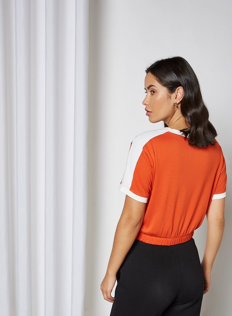 بيسيك إكس إكس تيشيرت برقبة دائرية برتقالي - Image 4