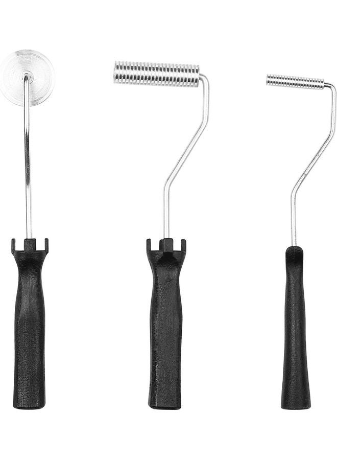 3-Piece Fiberglass Roller Tools Kit Black  - Image 1