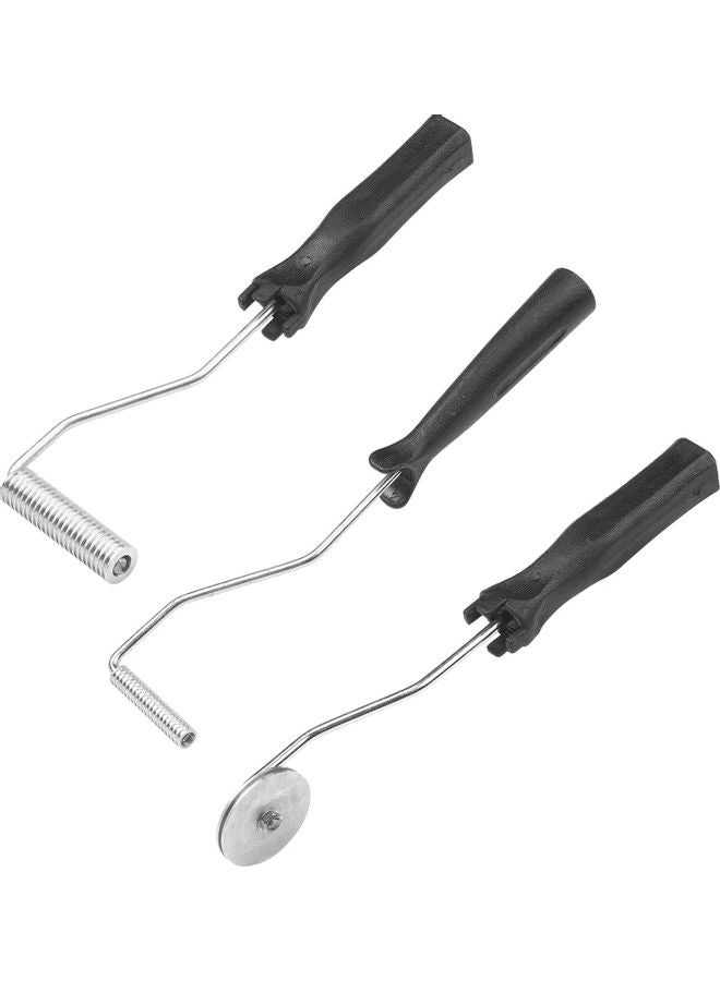 3-Piece Fiberglass Roller Tools Kit Black  - Image 3