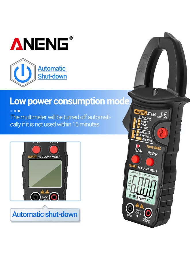 True RMS Digital Multimeter Black 23.00 x 3.80 x 9.20cm - Image 2