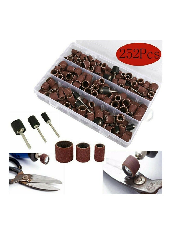 Generic - 252 Piece Polished Nail Drill Bits Rotary Tool Accessories Multicolor 19.80 x 3.80 x 13.40cm - Image 1