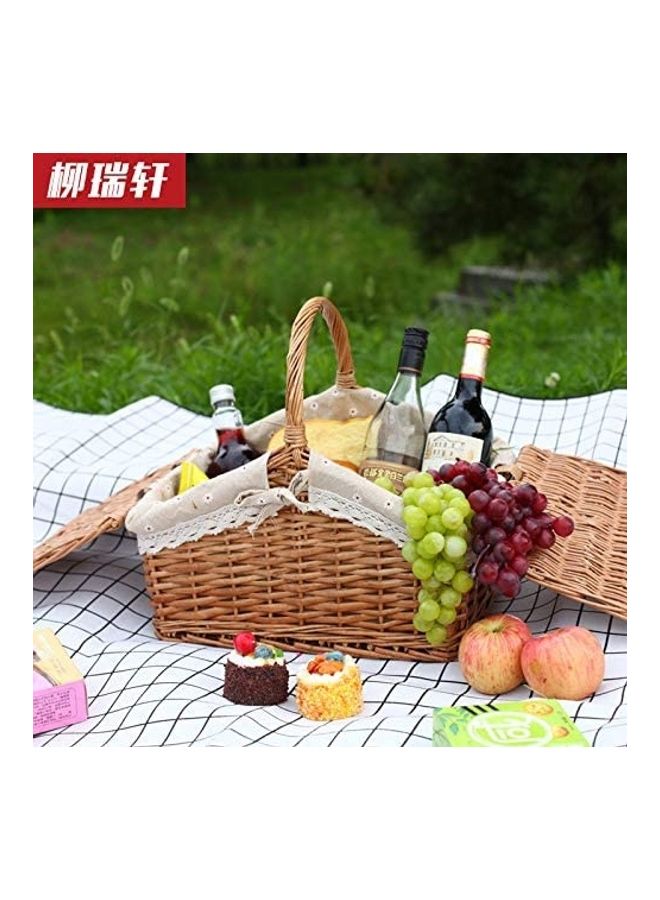 Generic Country Picnic Basket Beige 1.41kg  - Image 2