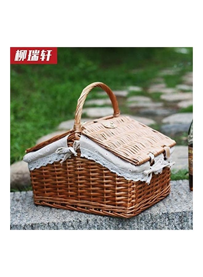 Generic Country Picnic Basket Beige 1.41kg  - Image 4