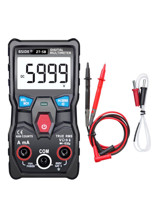 High Precision NCV Test Digital Smart Multimeter Black 15.80X4.20X10.50cm - Image 2