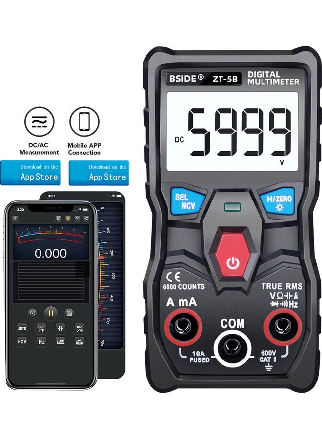 High Precision NCV Test Digital Smart Multimeter Black 15.80X4.20X10.50cm - Image 3