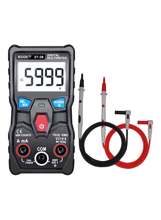High Precision NCV Test Digital Smart Multimeter Black 15.80X4.20X10.50cm - Image 5
