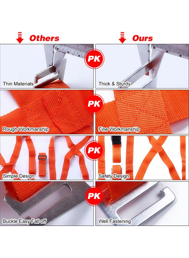 Adjustable Shoulder Straps Orange - Image 4
