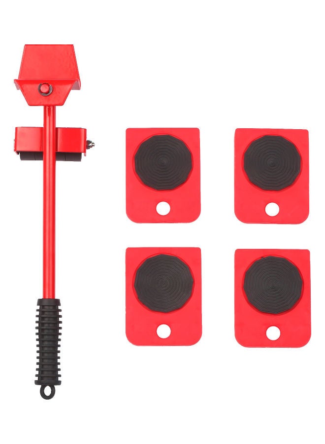 Easy Moving System With 4 Wheel Sliders Lifter Kit Red - Image 1