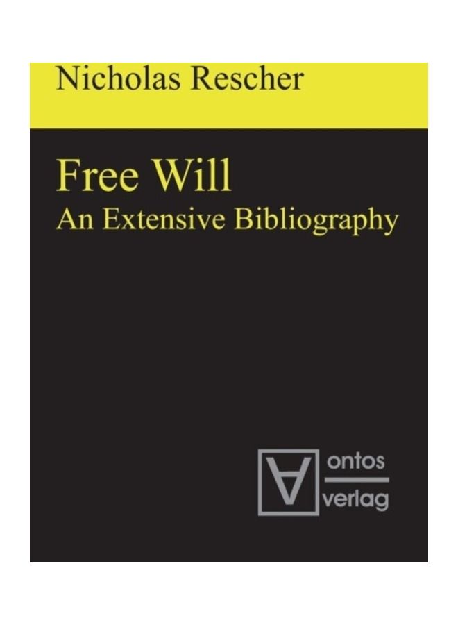 Free Will Hardcover English by Nicholaus Rescher - 40150