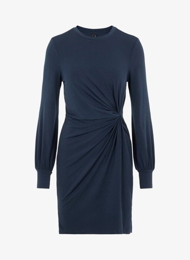 VERO MODA - Twist Knot Dress Navy - Image 1