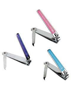 Stylish Unisex 10-Piece Chrome Plated Nail Clipper Set Multicolour