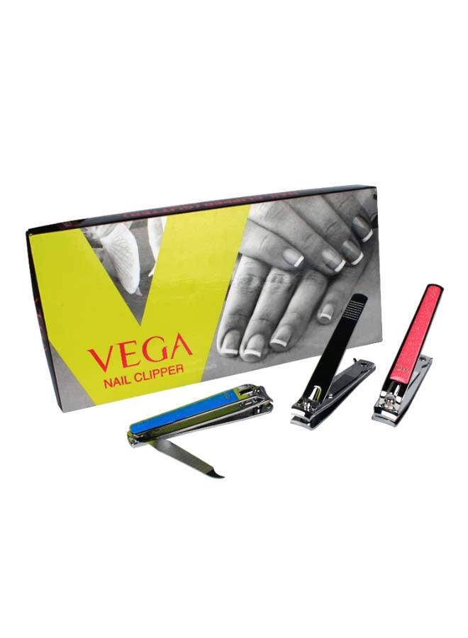 Vega - Stylish Unisex 10-Piece Chrome Plated Nail Clipper Set Multicolour - Image 1