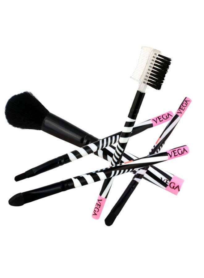 Vega 5-Piece Multiple Brush Set White/Black - Image 2