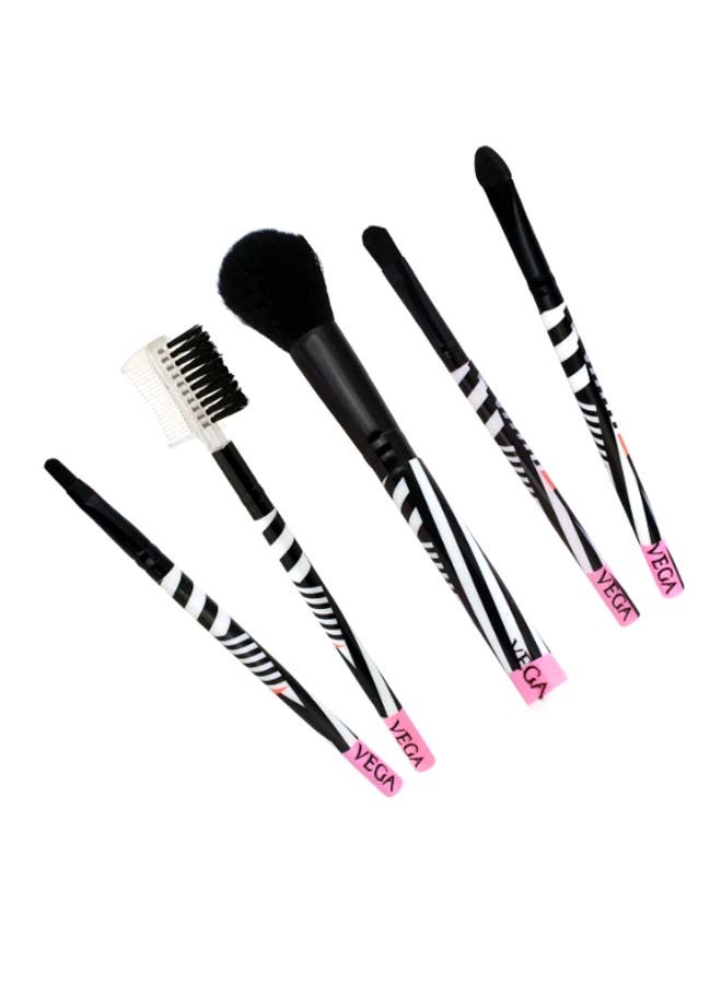 Vega 5-Piece Multiple Brush Set White/Black - Image 3