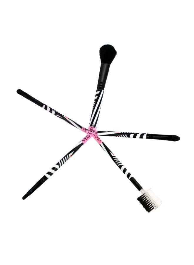 Vega 5-Piece Multiple Brush Set White/Black - Image 4