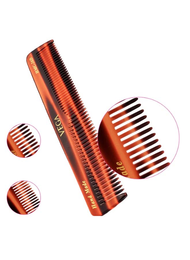 Vega - Graduated Dressing Comb Black/Red 16 x 3cm - Image 1