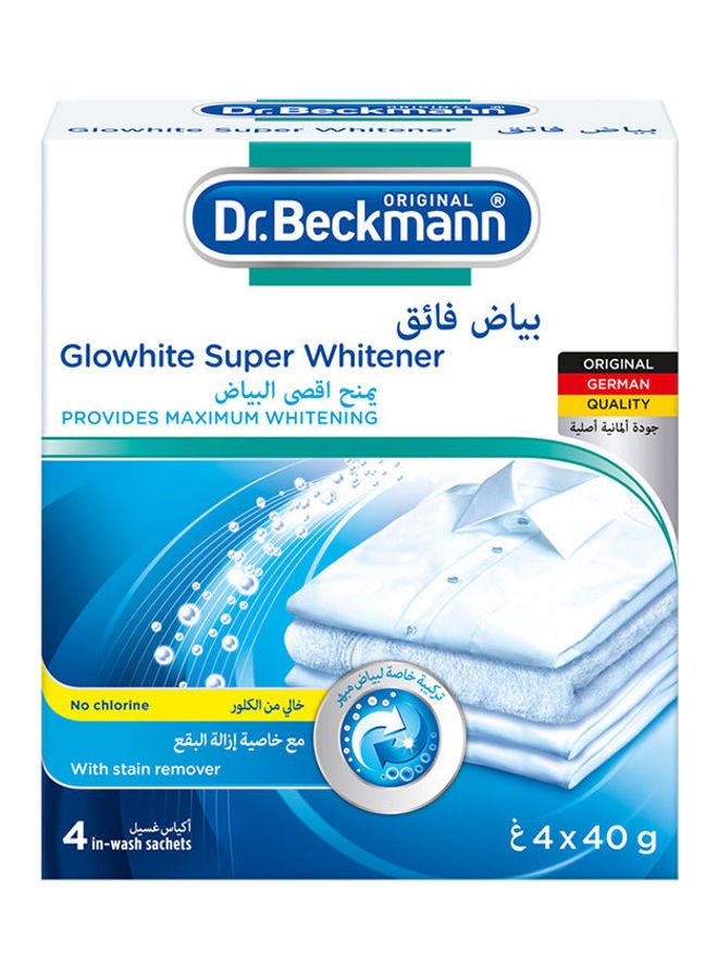 Dr. Beckmann - Glow White Super Whitener 4 Sheets 40grams - Image 1