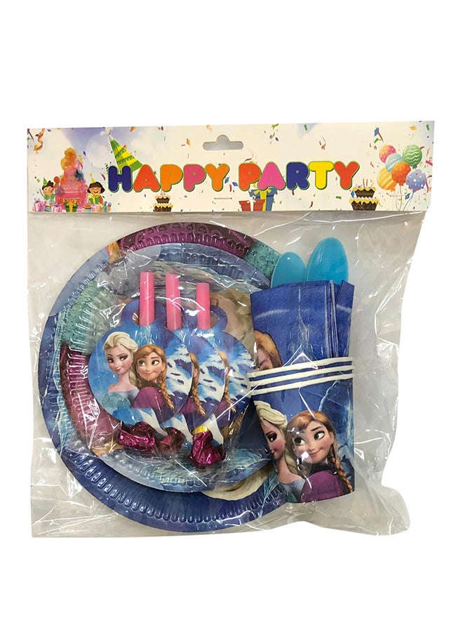 Party 18 Piece Supplies Set Multicolour - Image 2