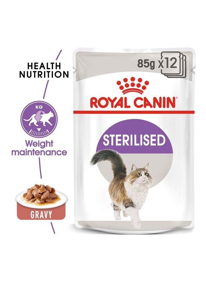 ROYAL CANIN Sterilised Gravy-Salsa-SAS Wet Food Brown 85grams - Image 2