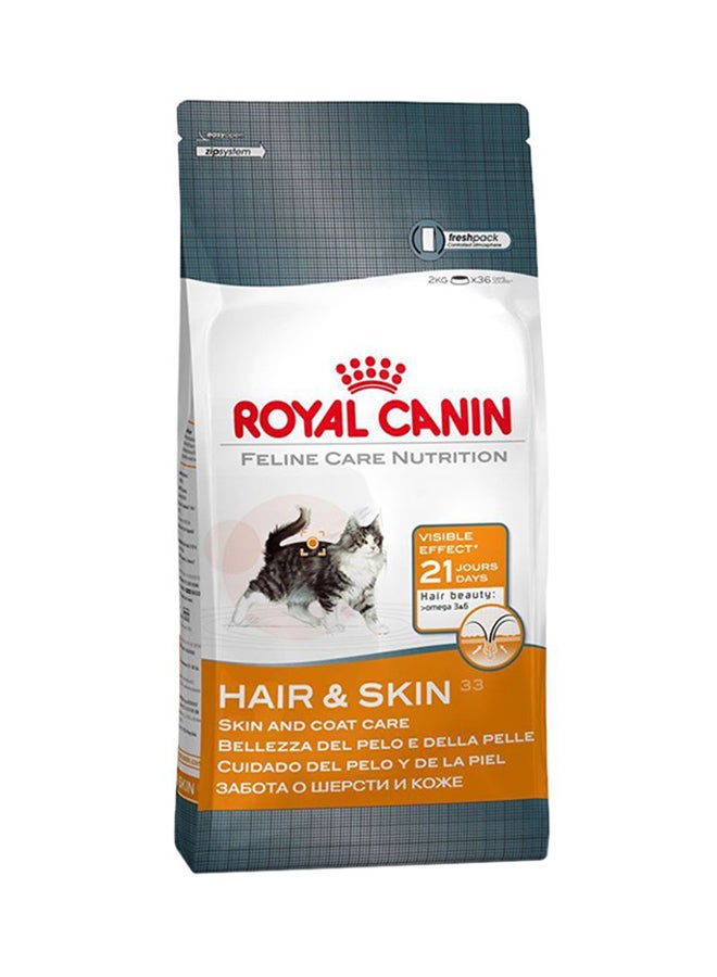 Feline Care Nutrition Hair And Skin 33 Dry Food 2kg