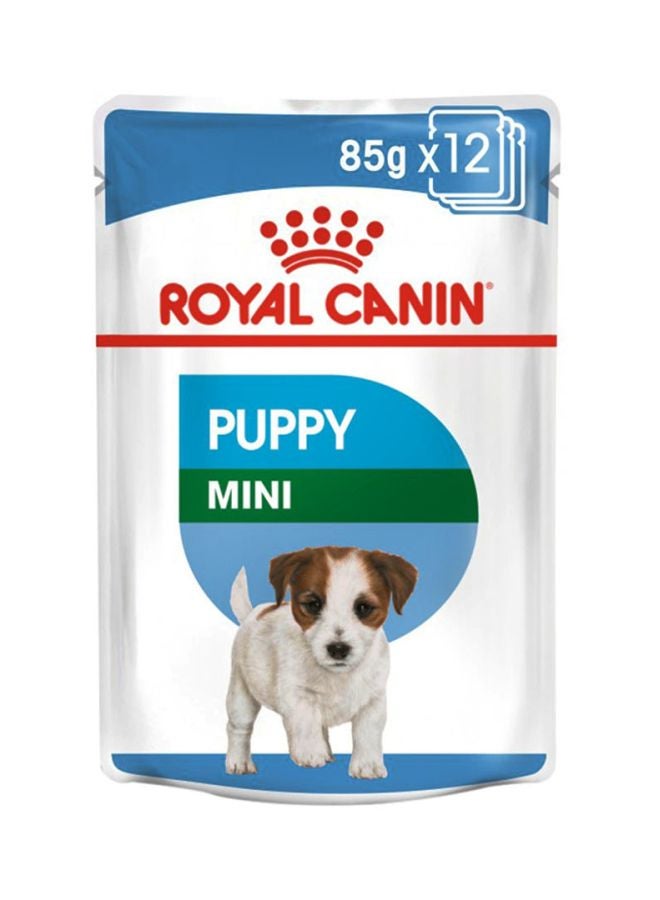 ROYAL CANIN Health Nutrition Mini Puppy Wet Food Pouches 85g Pack Of 12  - Image 1