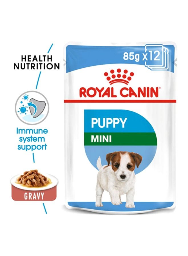 ROYAL CANIN Health Nutrition Mini Puppy Wet Food Pouches 85g Pack Of 12  - Image 2