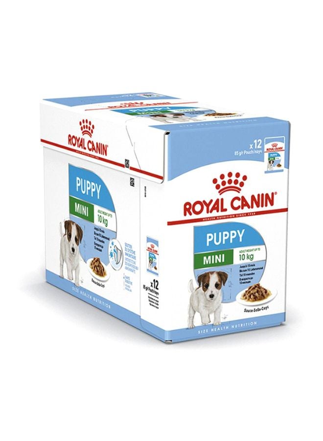 ROYAL CANIN Health Nutrition Mini Puppy Wet Food Pouches 85g Pack Of 12  - Image 3
