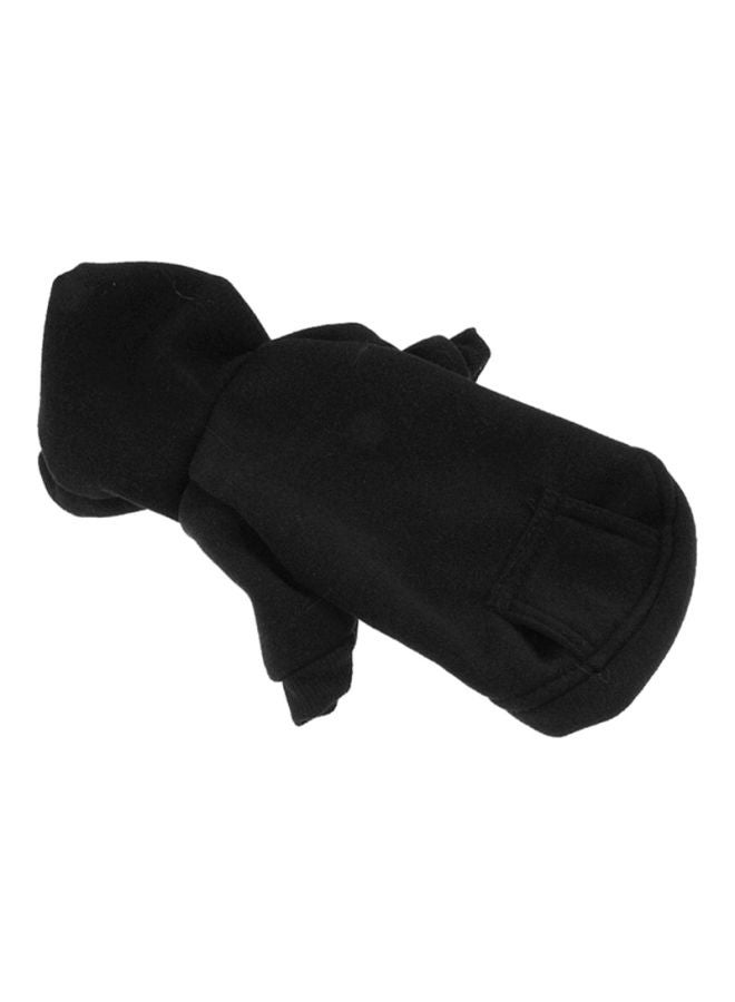 أوتاد معطف من القطن الناعم مع هودي أسود XXLياردة - Image 2