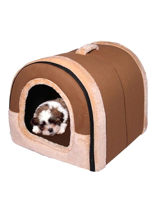 أوتاد منزل للحيوانات الأليفة قابل للغسل مزود ببيت لنوم الكلاب بني Sياردة - Image 2