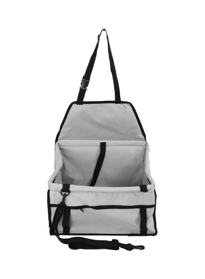 أوتاد مقعد الحيوانات الأليفة المزود برباط من النايلون المضاد للماء في السيارة أسود / رمادي فاتح 40x25x30سم - Image 1