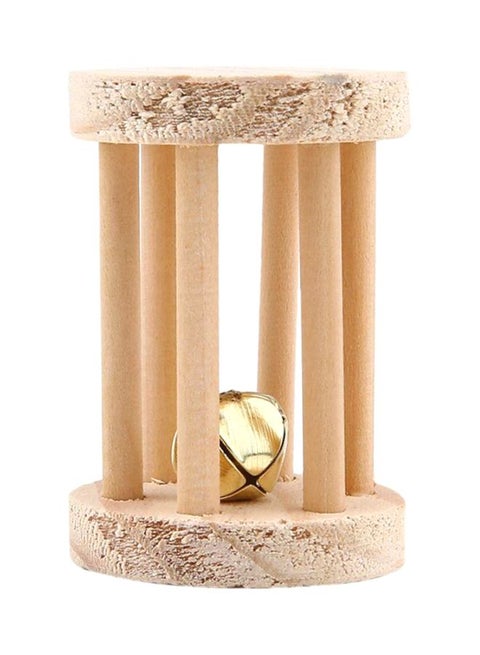 Non-Toxic Small Dumbbells Chew Toy Beige 9x6x6cm