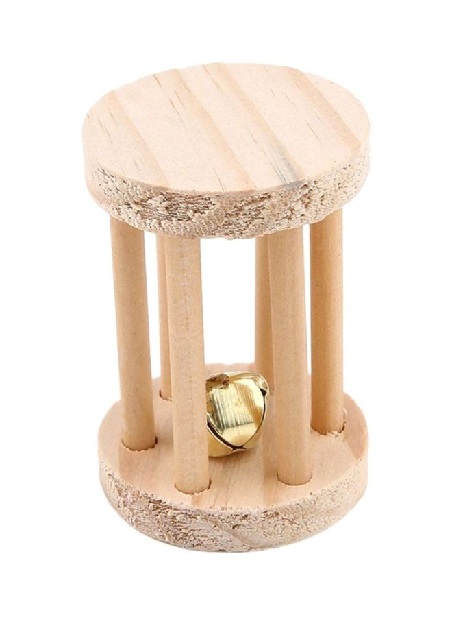 Non-Toxic Small Dumbbells Chew Toy Beige 9x6x6cm