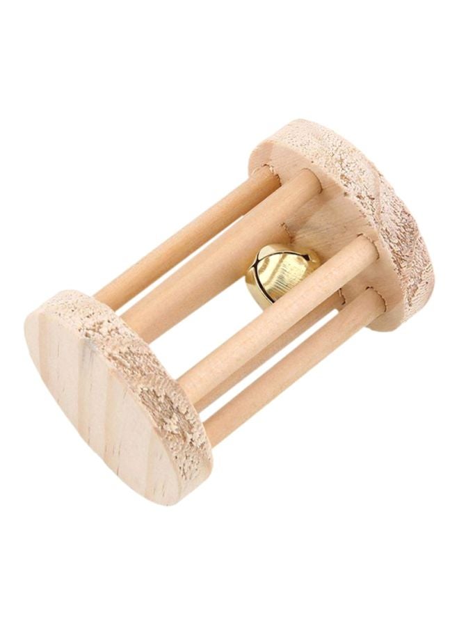 Non-Toxic Small Dumbbells Chew Toy Beige 9x6x6cm