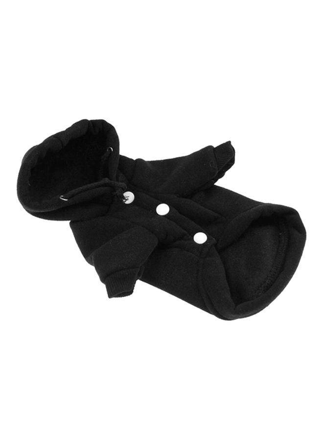 OUTAD Winter Soft Coat With Hoodie Black Lyard  - Image 1
