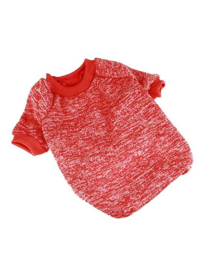OUTAD 2-Feet Casual Winter Sweater With Hoodie Red XSyard - Image 1