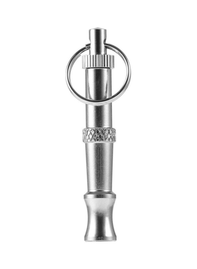 OUTAD - Adjustable Training Whistle With Keychain Silver 5x0.8x0.8cm - Image 1