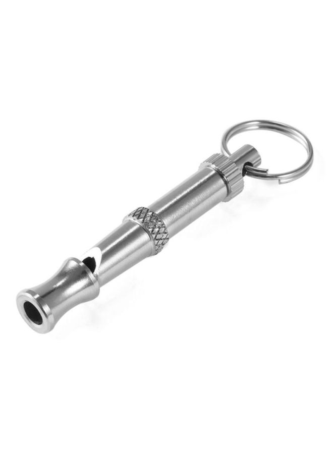 OUTAD - Adjustable Training Whistle With Keychain Silver 5x0.8x0.8cm - Image 1