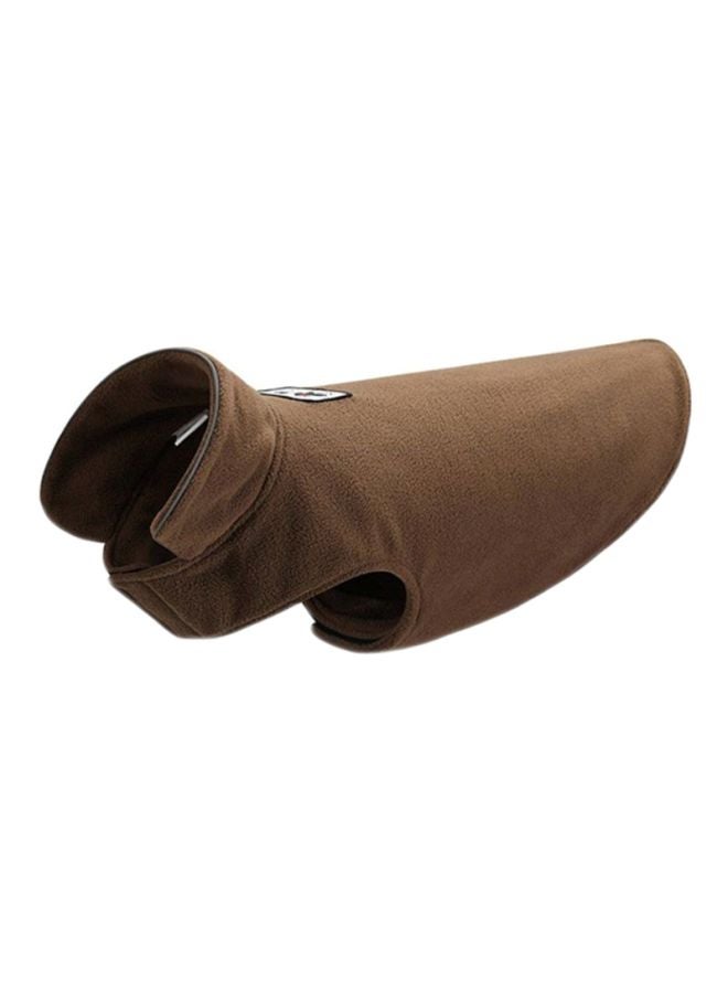 OUTAD Warm Double-Sided Polar Fleece Coat Brown 43x0.5x72cm  - Image 1