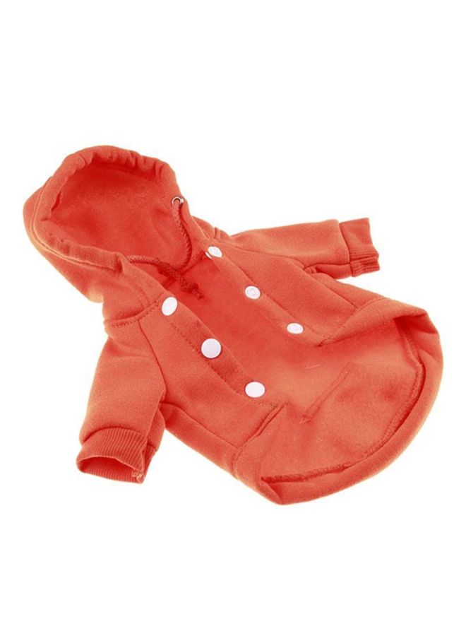 OUTAD Winter Soft Coat With Hoodie Orange 26x0.5x19cm - Image 3