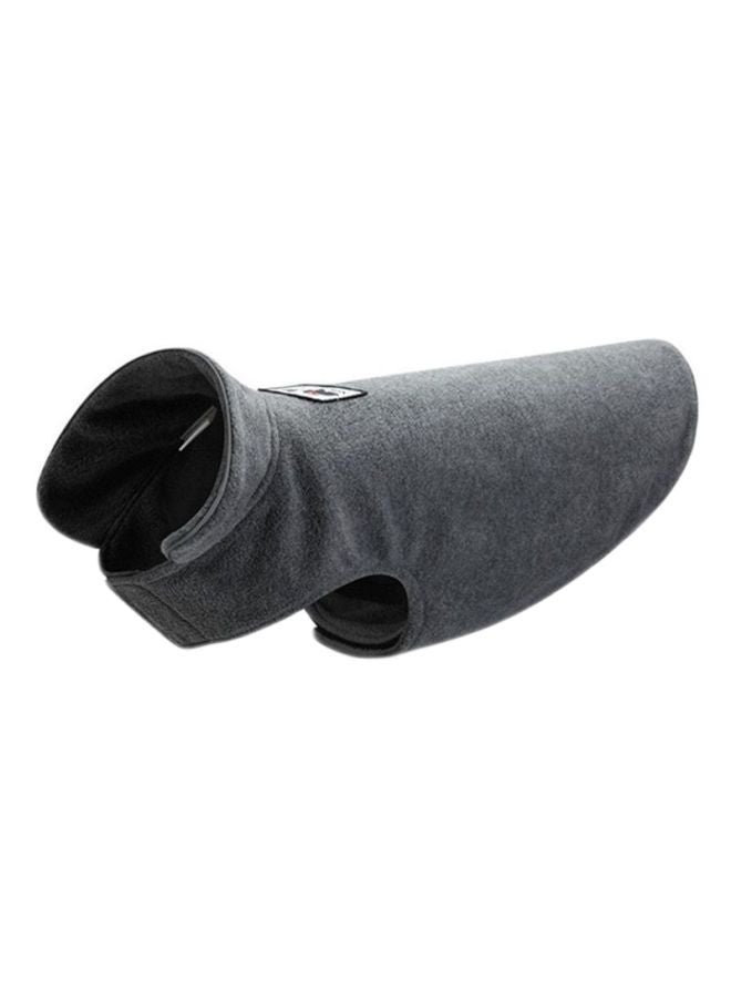 أوتاد معطف من الصوف القطبي يمكن ارتداؤه على الوجهين يوفر الدفء رمادي 47x0.5x80سم - Image 1