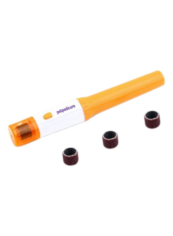أوتاد مبرد أظافر كهربائي أصفر/أبيض/بني 22x3x10سم - Image 1