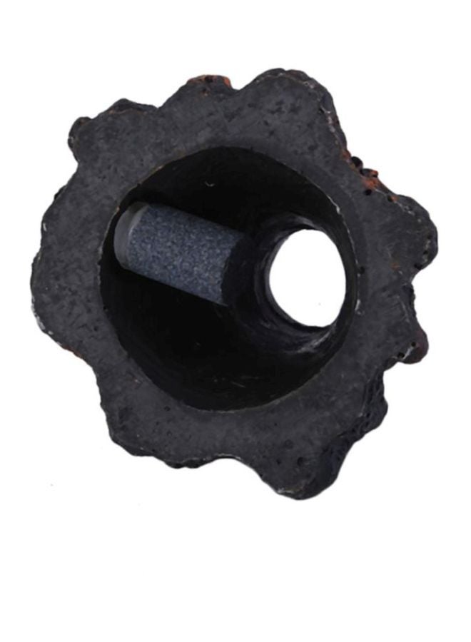 OUTAD - Aquarium Volcano Rock Black/Orange 6x6x5cm - Image 1