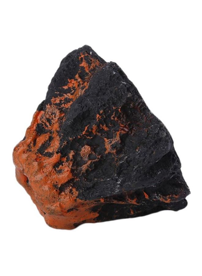 OUTAD - Aquarium Volcano Rock Black/Orange 6x6x5cm - Image 1