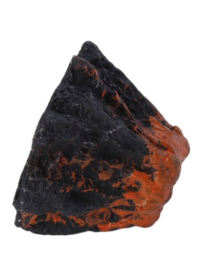 OUTAD - Aquarium Volcano Rock Black/Orange 6x6x5cm - Image 1