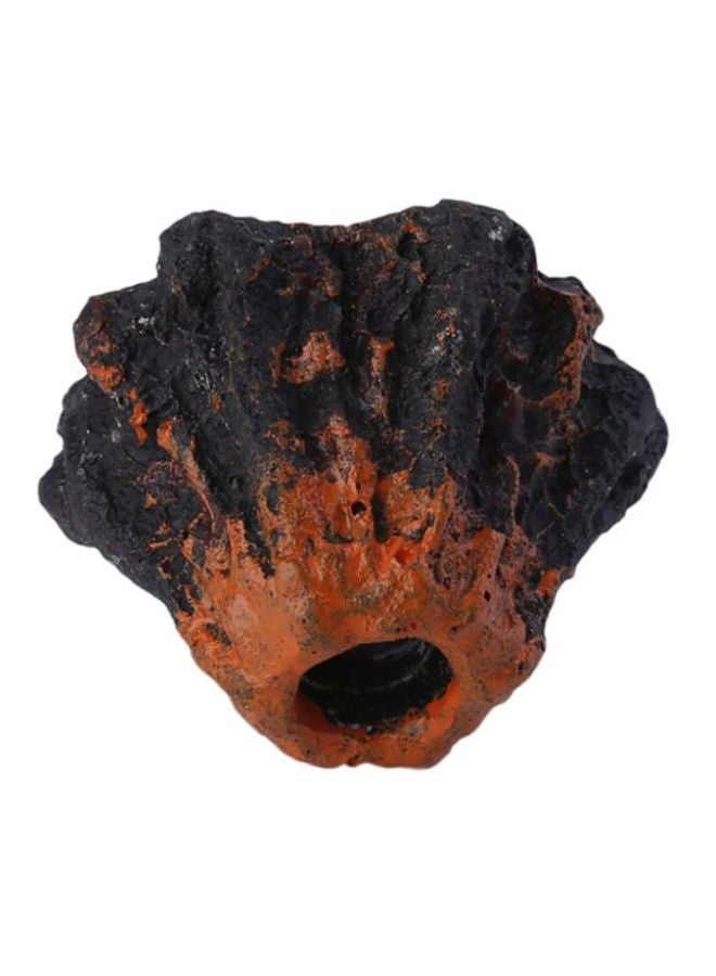 OUTAD - Aquarium Volcano Rock Black/Orange 6x6x5cm - Image 1