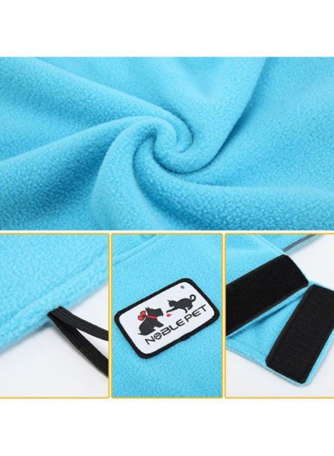 أوتاد معطف من الصوف القطبي يمكن ارتداؤه على الوجهين يوفر الدفء أزرق سماوي 0.5x31x50سم - Image 4